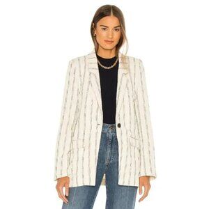 BARDOT Stripe Blazer in Ecru Stripe